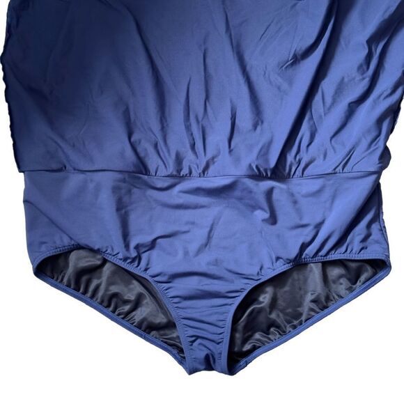 Lands’ End Women's Plus Size Tummy Control Swim Skirt Swim Bottoms Size 24W - Picture 2 of 10